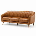 Dreisitzer Sofa Leder Braun